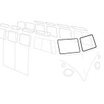 Frontscheibendichtung Dichtung Frontscheibe VW Bus T1 links und rechts 211 845 121A 211845121A